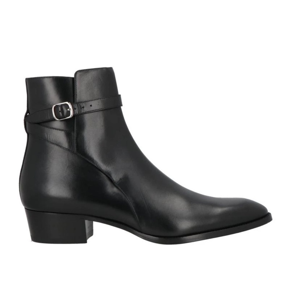 Celine Drugstore Jodhpur Black Leather Boots